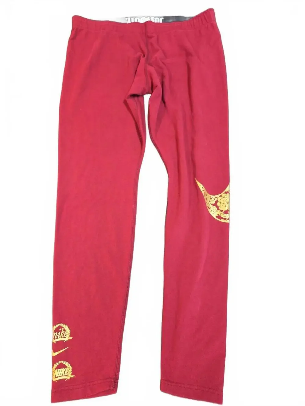 Nike Sportswear Leg-A-See Women's Red Leggings Size XL